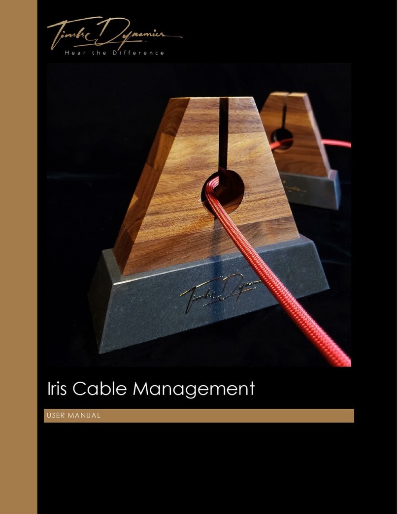 Timbre Dynamics Iris Cable Management user manual
