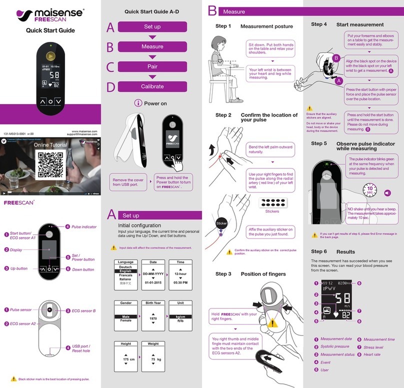 Maisense Freescan quick start guide Maisense Freescan quick start guide