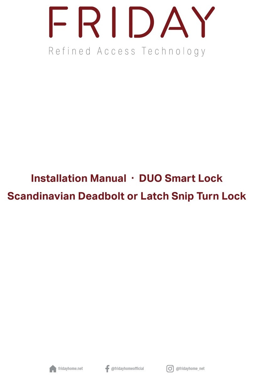 Friday Scandinavian Deadbolt or Latch Snip Turn... installation manual