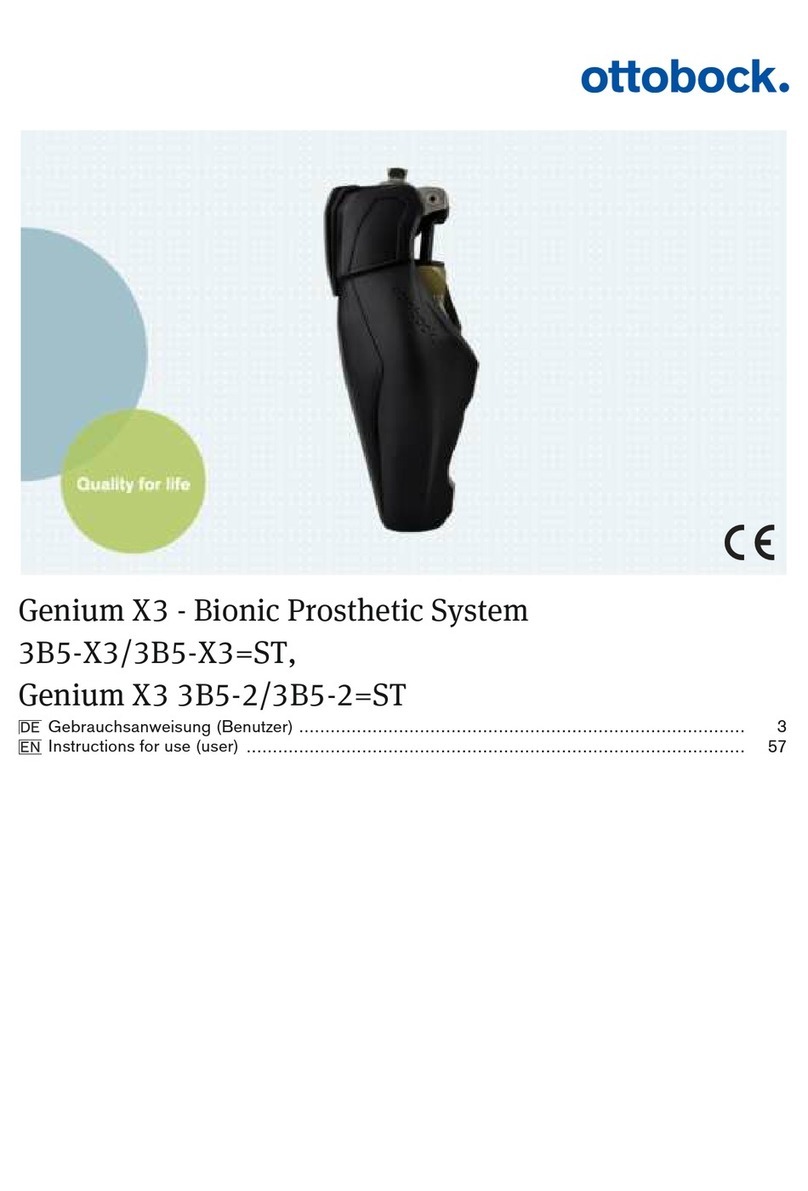 Otto Bock Genium X3 3B5-2 Genium X3 3B5-2 ST User manual