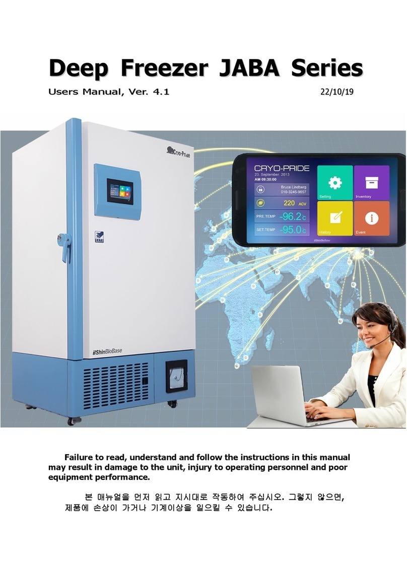 Ilshinbiobase CRYO-PRIDE JABA Series user manual