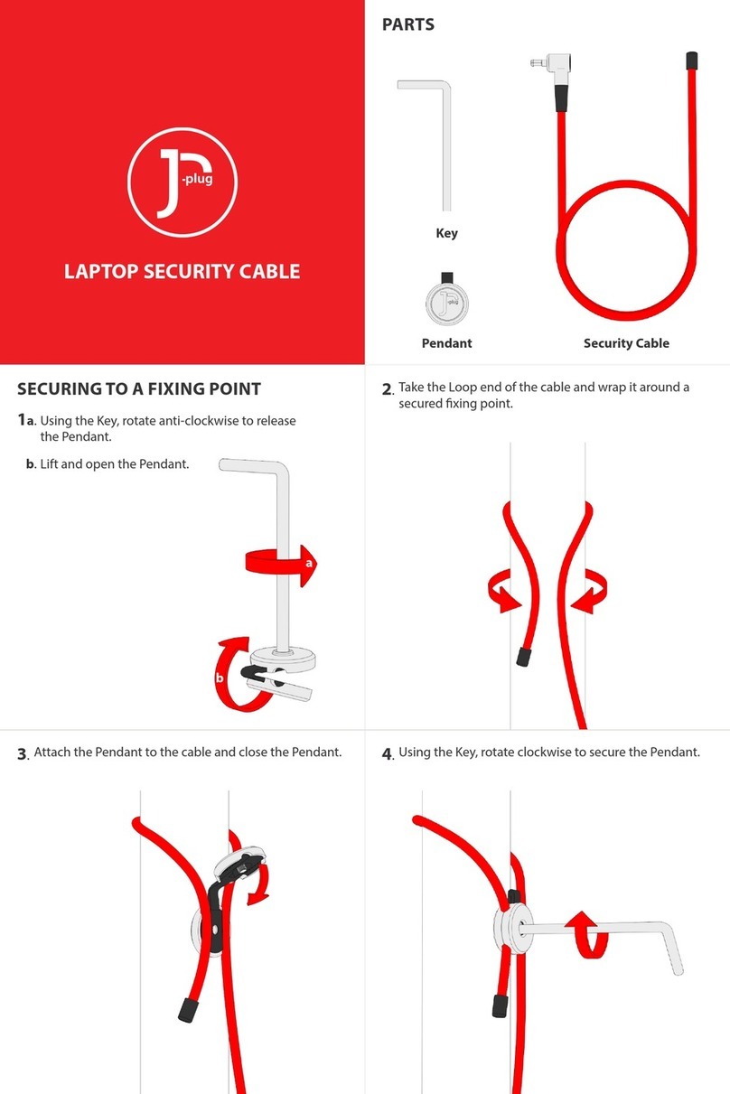 Multplx J-PLUG LAPTOP SECURITY CABLE manual