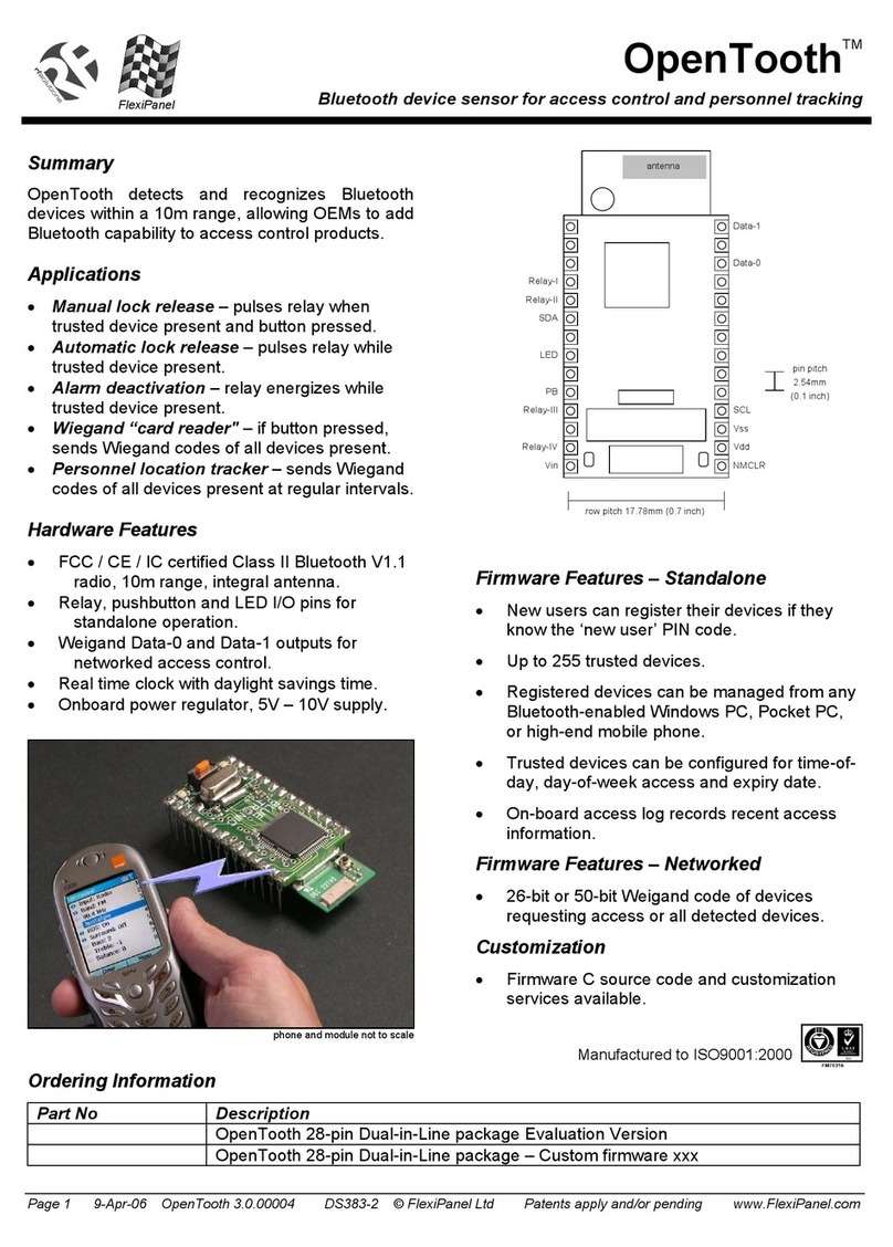 FlexiPanel OpenTooth quick start guide