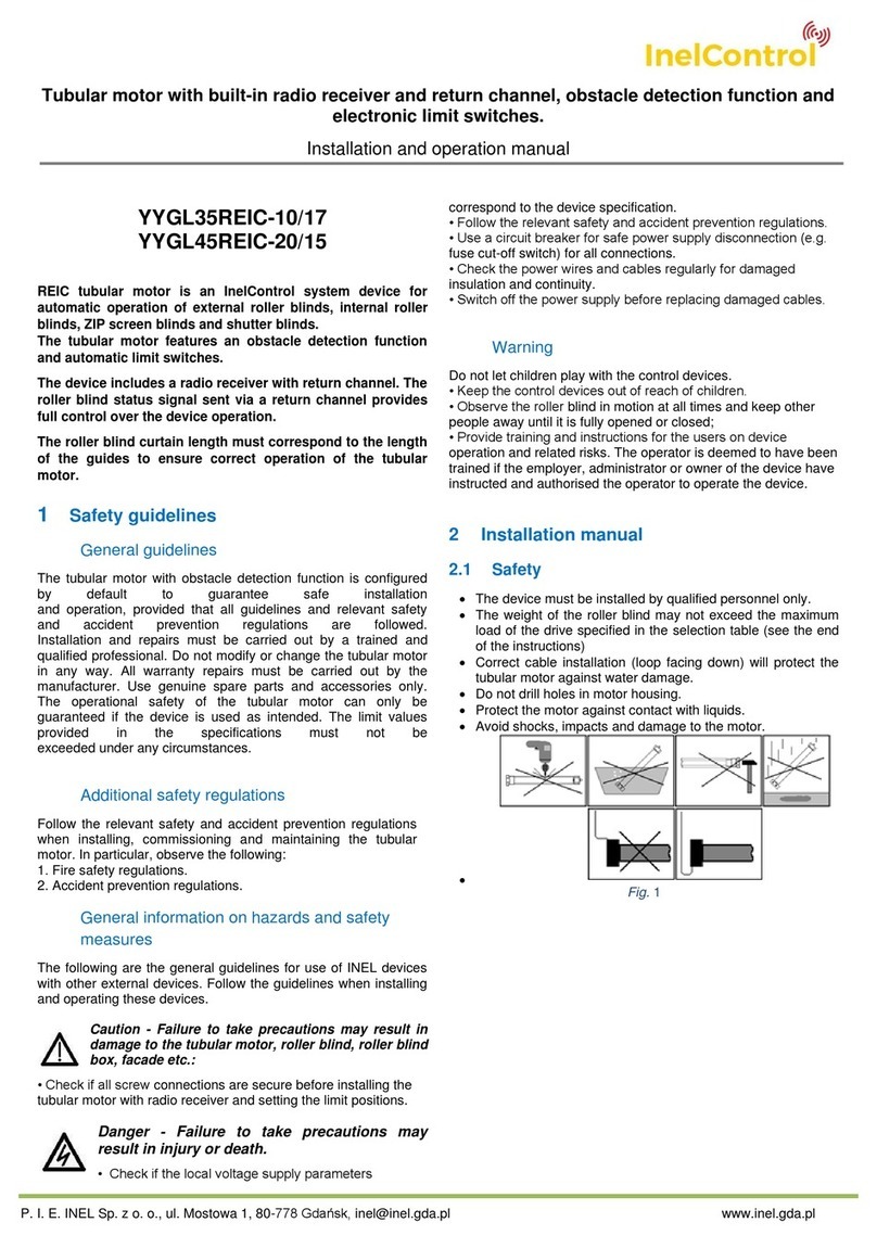 InelControl YYGL35REIC-10 Installation and operation manual InelControl YYGL35REIC-10 Installation and operation manual