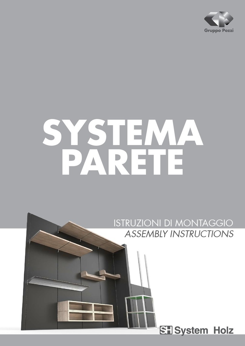 Gruppo Pozzi SYSTEMA PARETE Assembly instructions