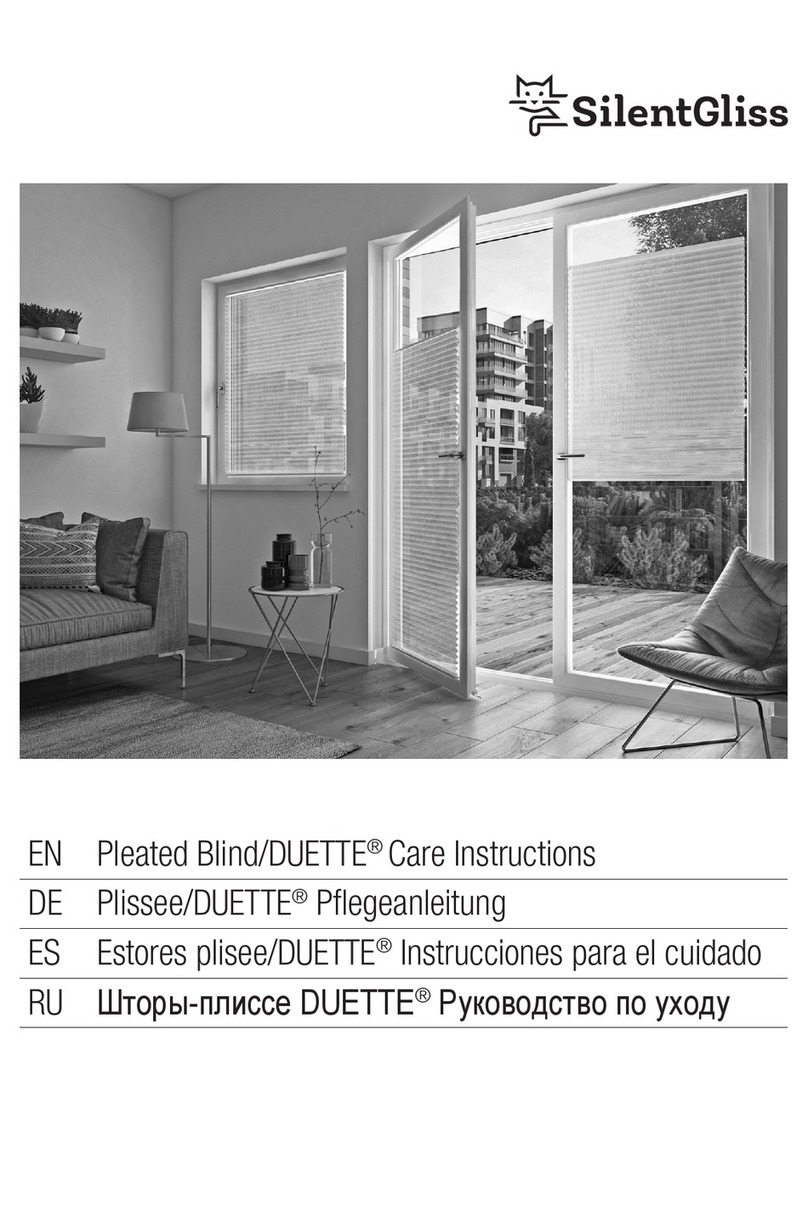 Silent Gliss DUETTE Care Instructions Silent Gliss DUETTE Care Instructions