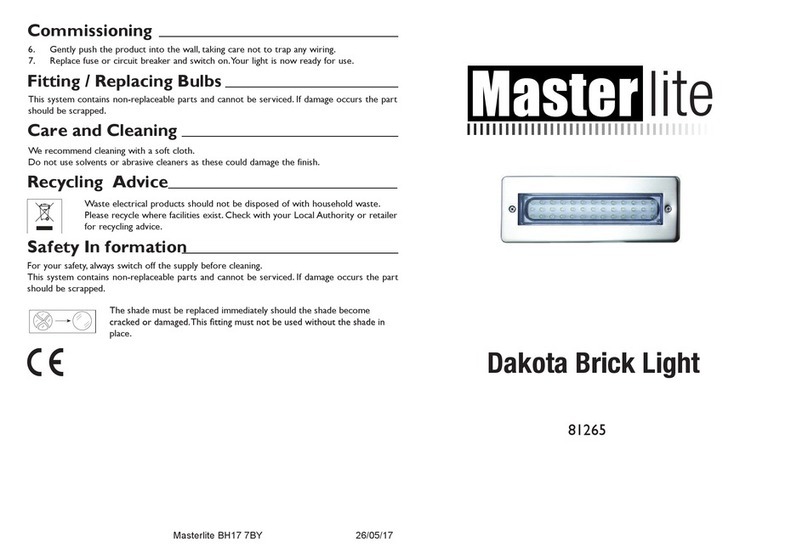 Masterlite 81265 quick start guide