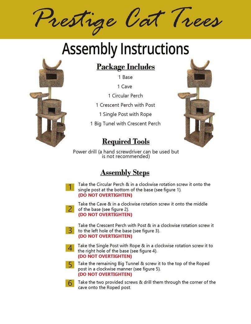 New Cat Condos Prestige Cat Trees 130252-Neutral Assembly instructions