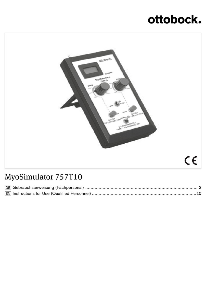 Otto Bock MyoSimulator 757T10 Instructions for use Otto Bock MyoSimulator 757T10 Instructions for use