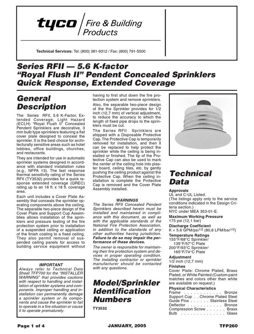 Tyco RFII Series User manual