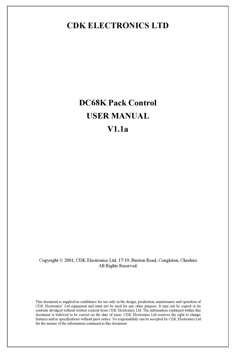 CDK ELECTRONICS DC68K user manual CDK ELECTRONICS DC68K user manual