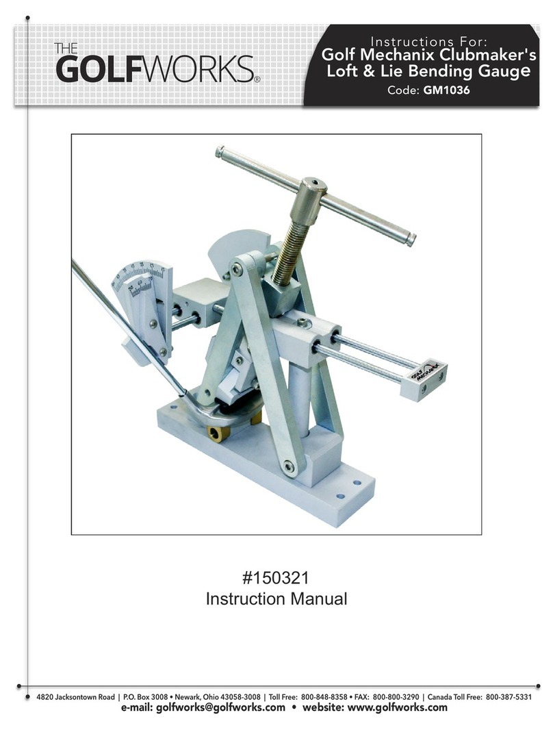 GOLFWORKS GM1036 instruction manual