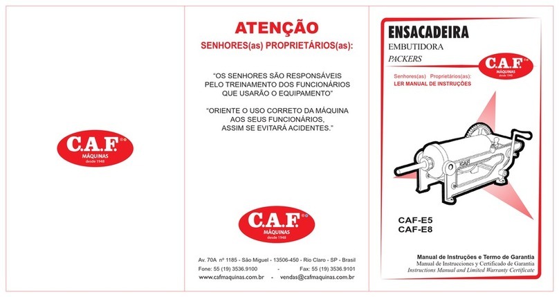 C.A.F CAF-E5 instruction manual
