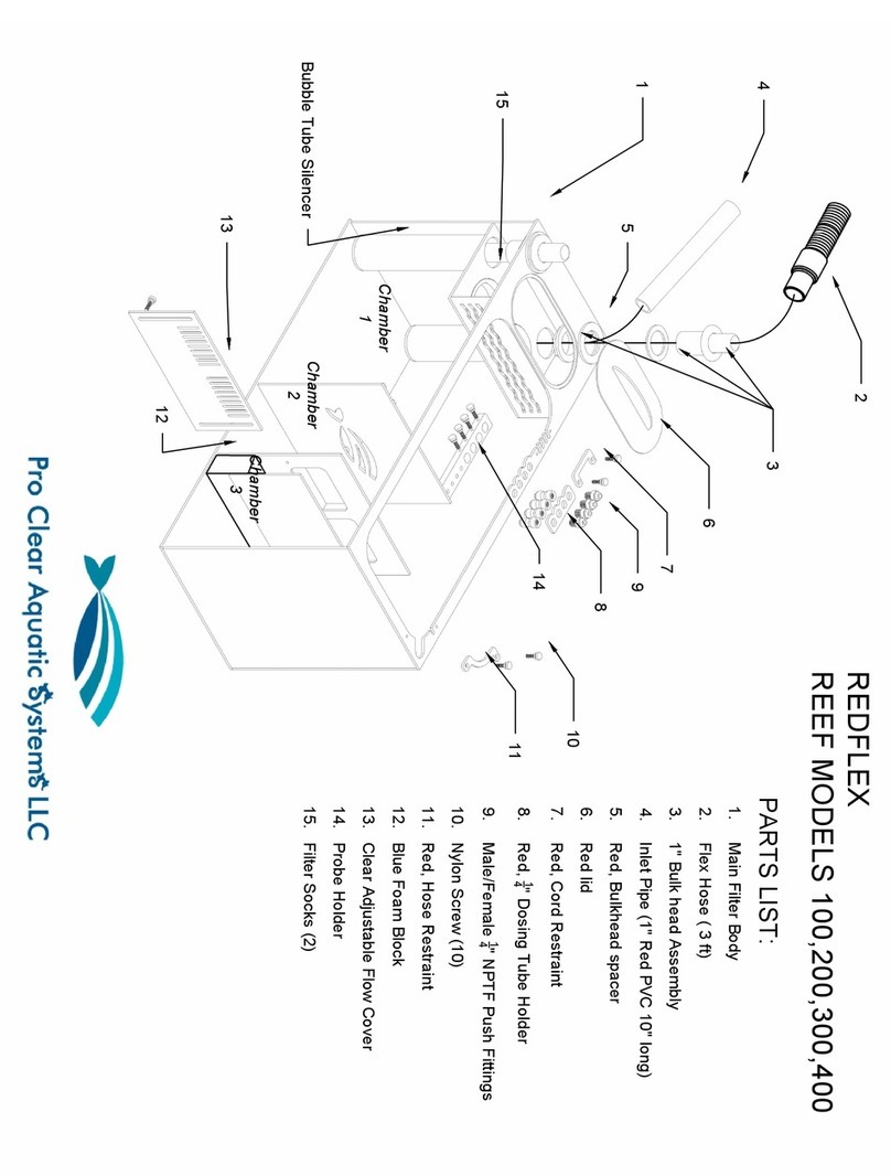 Pro Clear Aquatic Systems REDFLEX REEF instructions