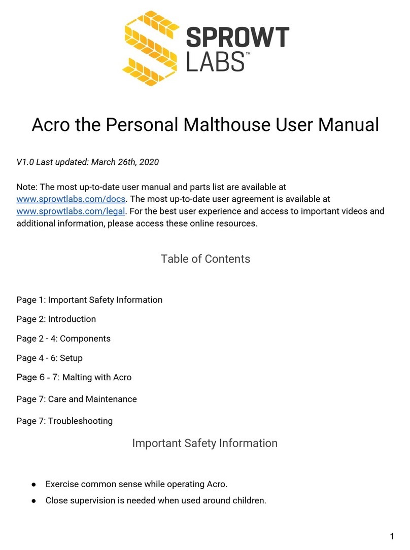 Sprowt Labs Acro user manual