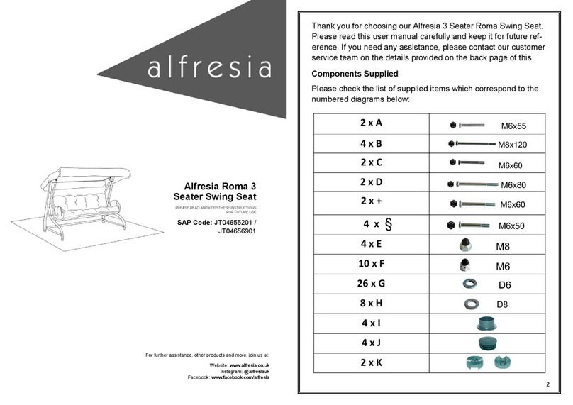 alfresia JT04655201 User manual
