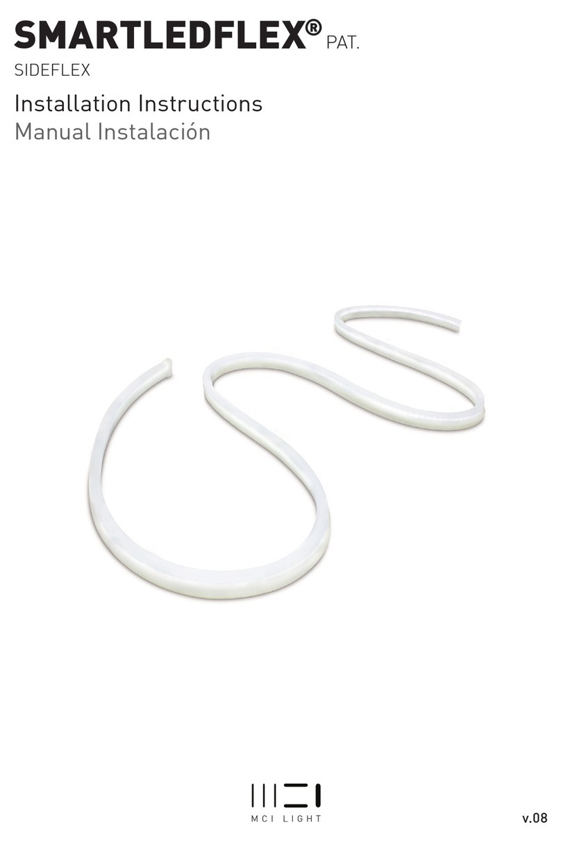 MCI Light SMARTLEDFLEX SIDEFLEX installation instructions
