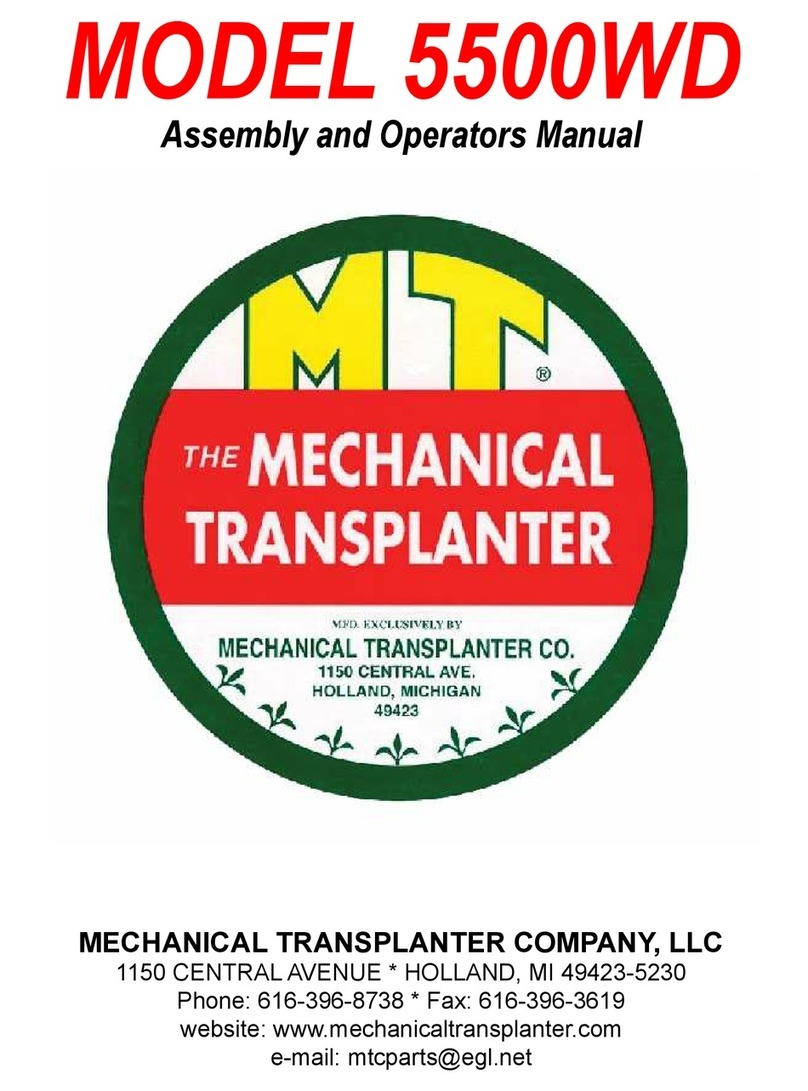 MECHANICAL TRANSPLANTER 5500WD User manual