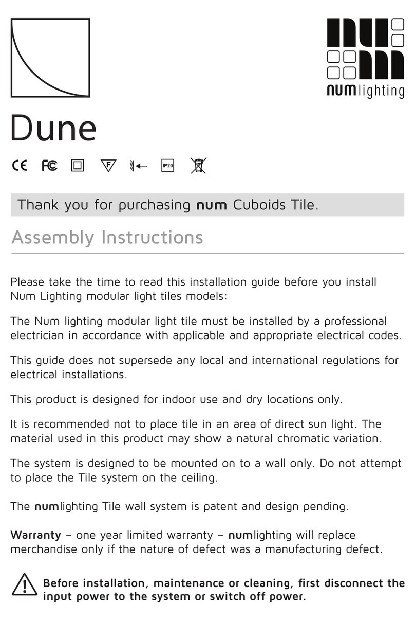 numlighting Dune Assembly instructions