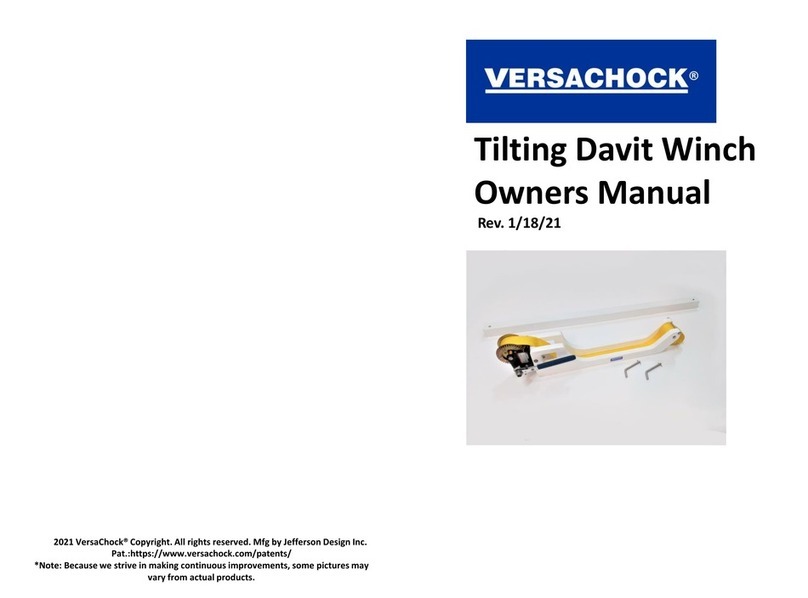 VersaChock Davit owner's manual