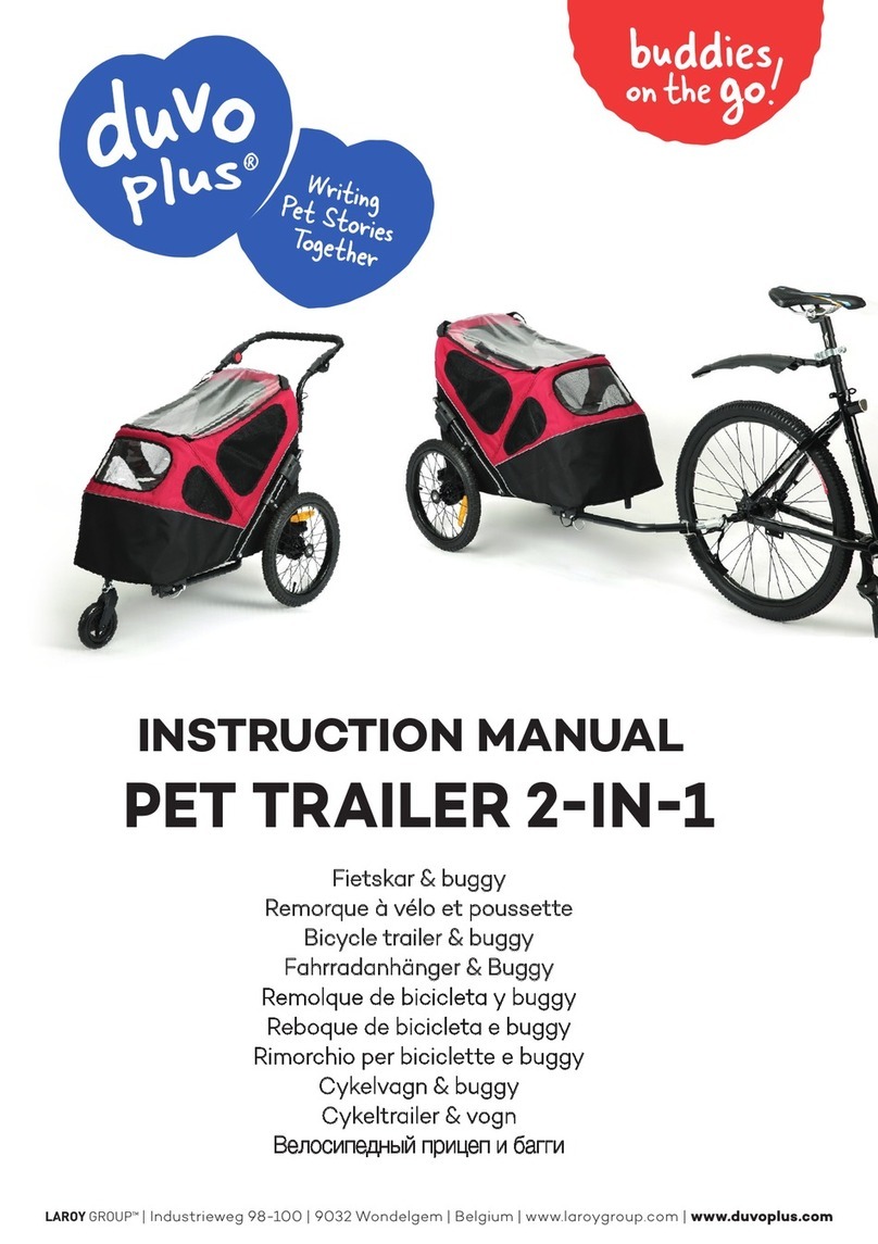 LAROY duvo plus PET TRAILER 2-IN-1 instruction manual