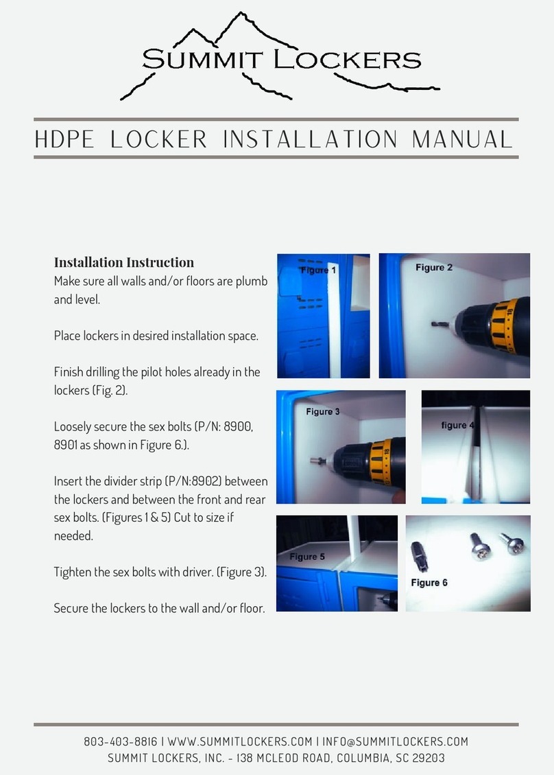 SUMMIT LOCKERS HDPE installation manual