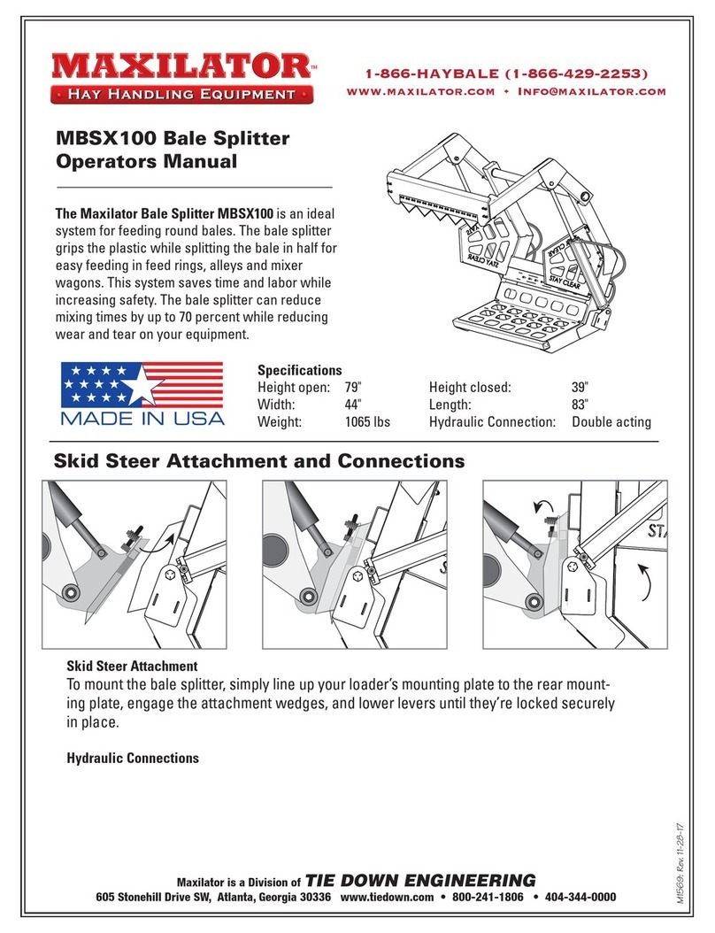 MAXILATOR MBSX100 Operator's manual