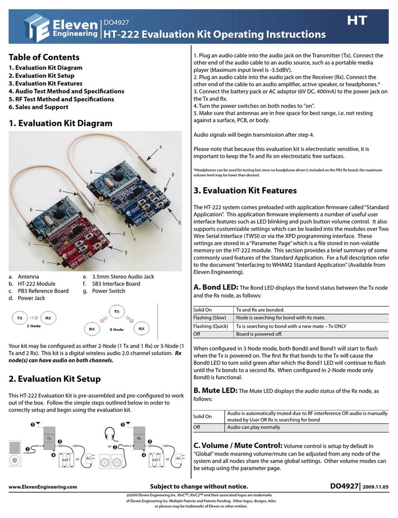 Eleven Engineering HT-222 User manual