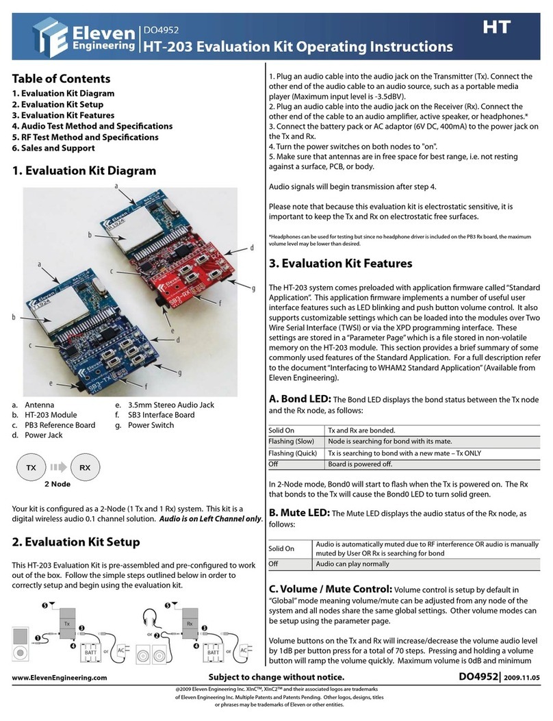 Eleven Engineering HT-203 User manual