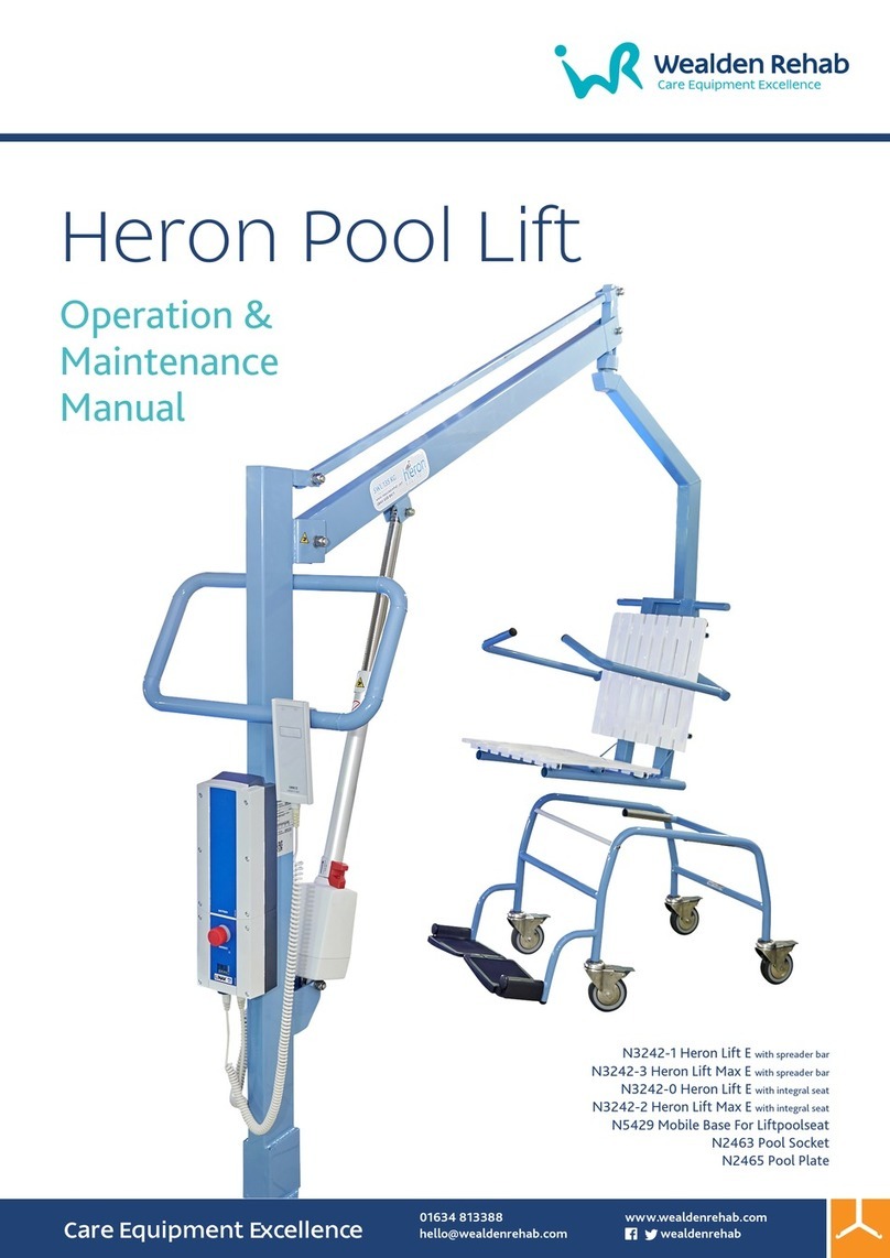 Wealden Rehab N3242-1 Heron Lift E Operation & maintenance manual