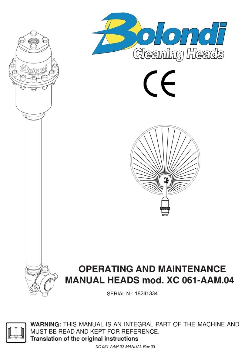 Bolondi XC 061-AAM.04 Operating and maintenance