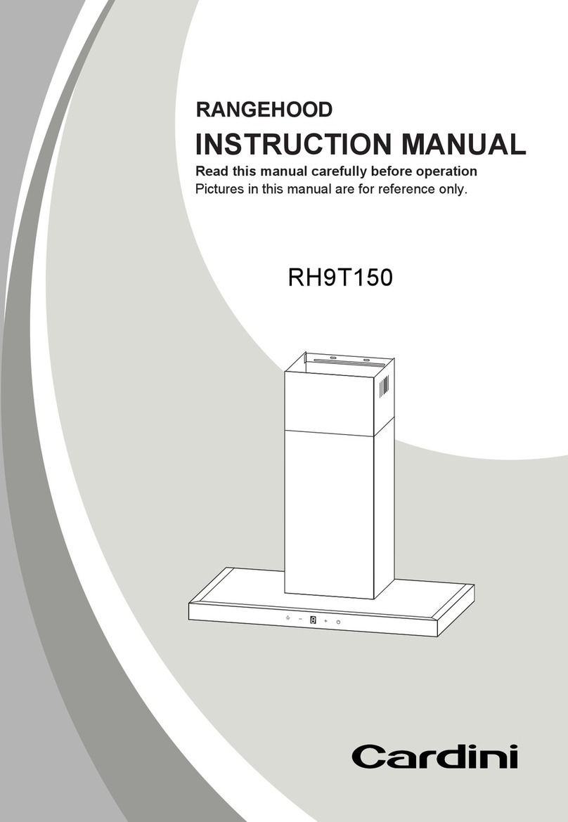 Cardini RH9T150 instruction manual