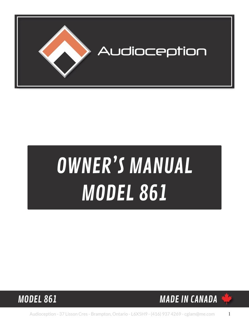 audioception 861 owner's manual