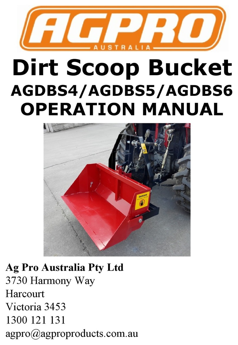 AGPRO AGDBS4 Operation manual AGPRO AGDBS4 Operation manual