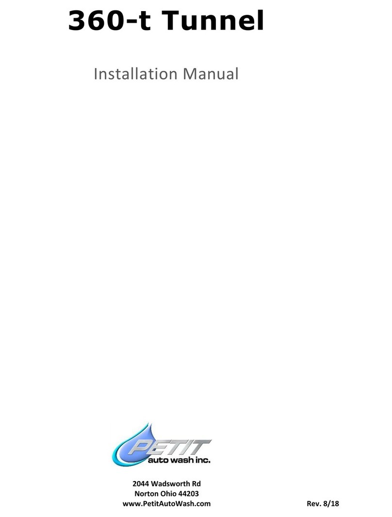 PETIT auto wash Accutrac 360-t installation manual