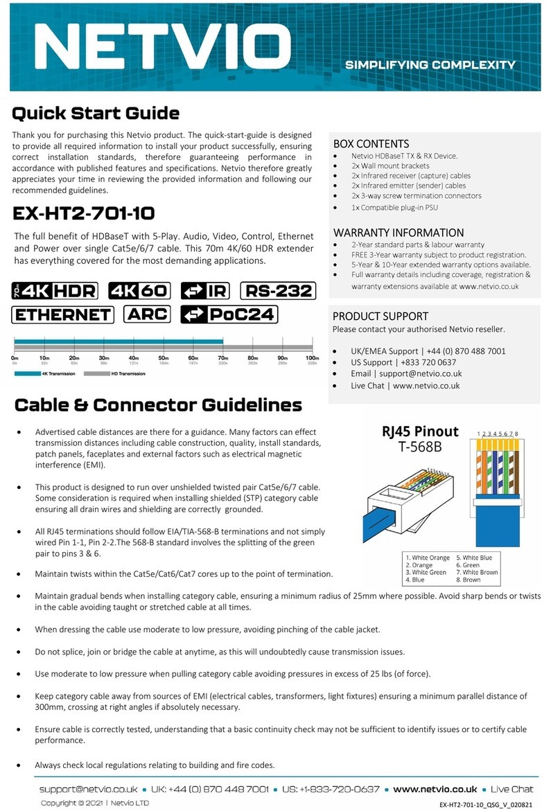 NETVIO EX-HT2-701-10 quick start guide