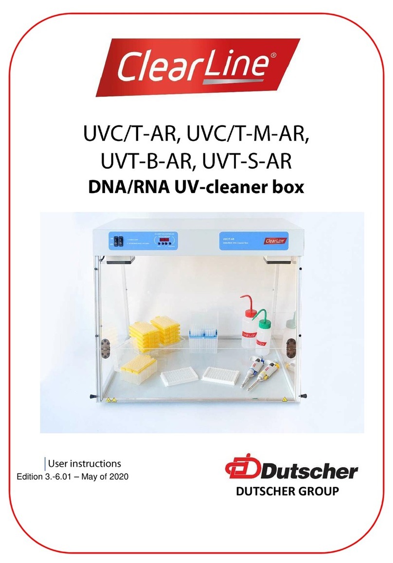 DUTSCHER ClearLine UVC/T-AR User instructions