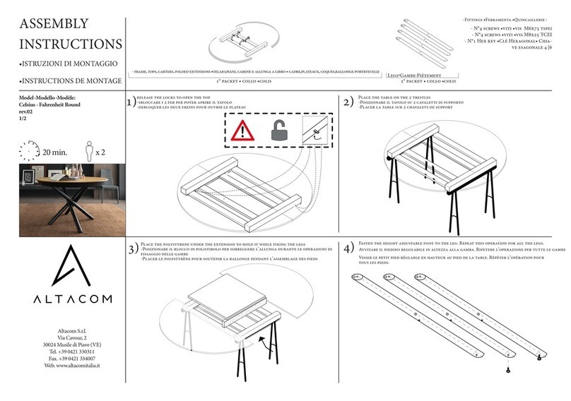 Altacom Celsius Assembly instructions