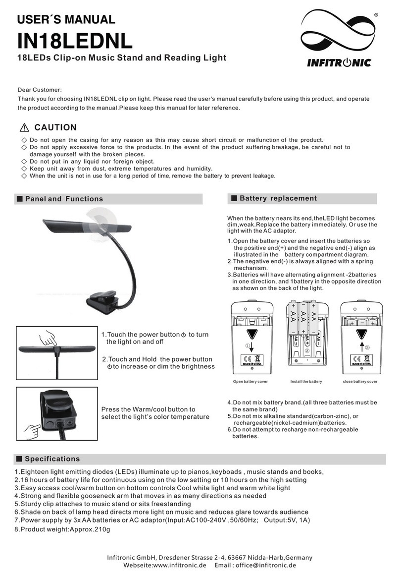INFITRONIC IN18LEDNL User manual