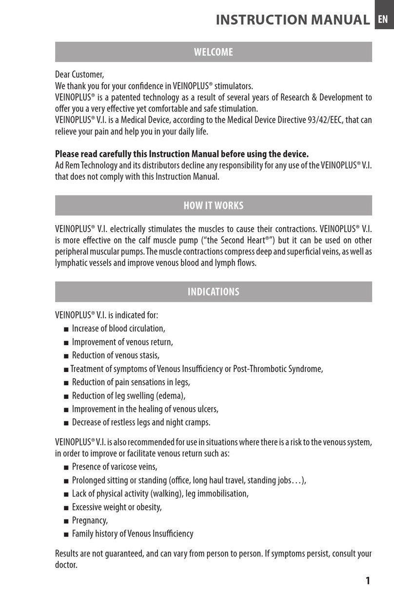 Veinoplus V.I. instruction manual