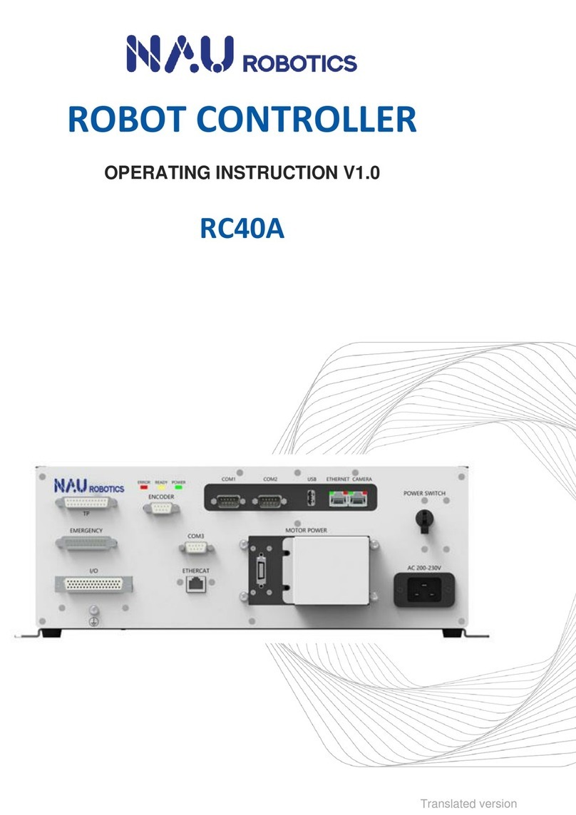 NAU ROBOTICS RC40A Operating instruction NAU ROBOTICS RC40A Operating instruction