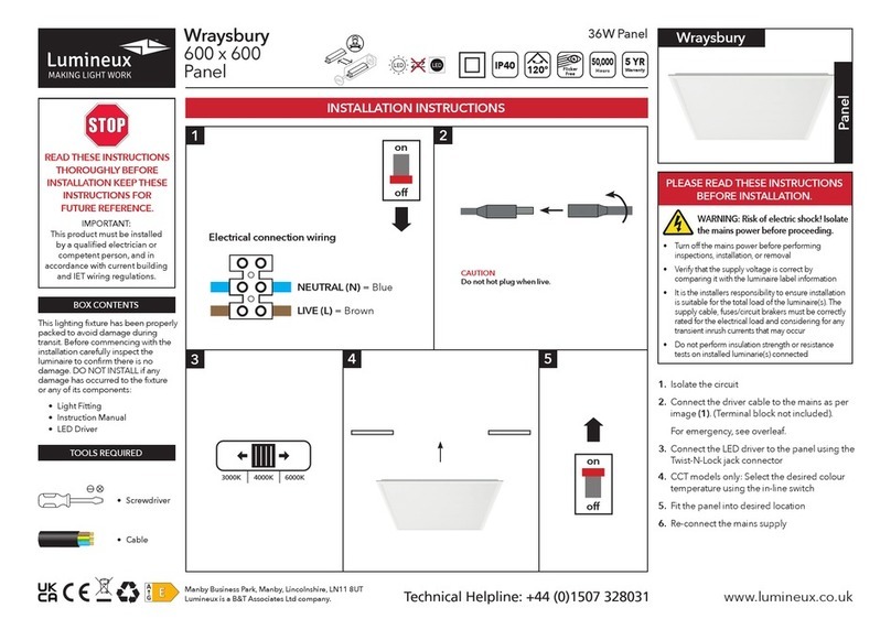 Lumineux Wraysbury User manual
