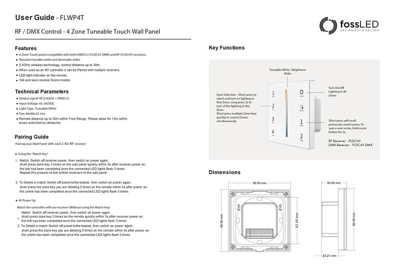 fossLED FLWP4T user guide