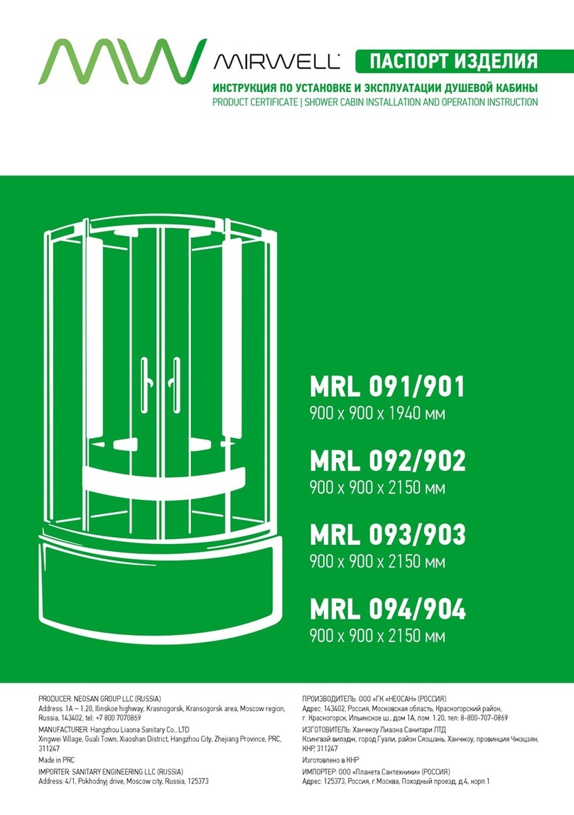 Mirwell MRL 091/901 Installation and operation instruction