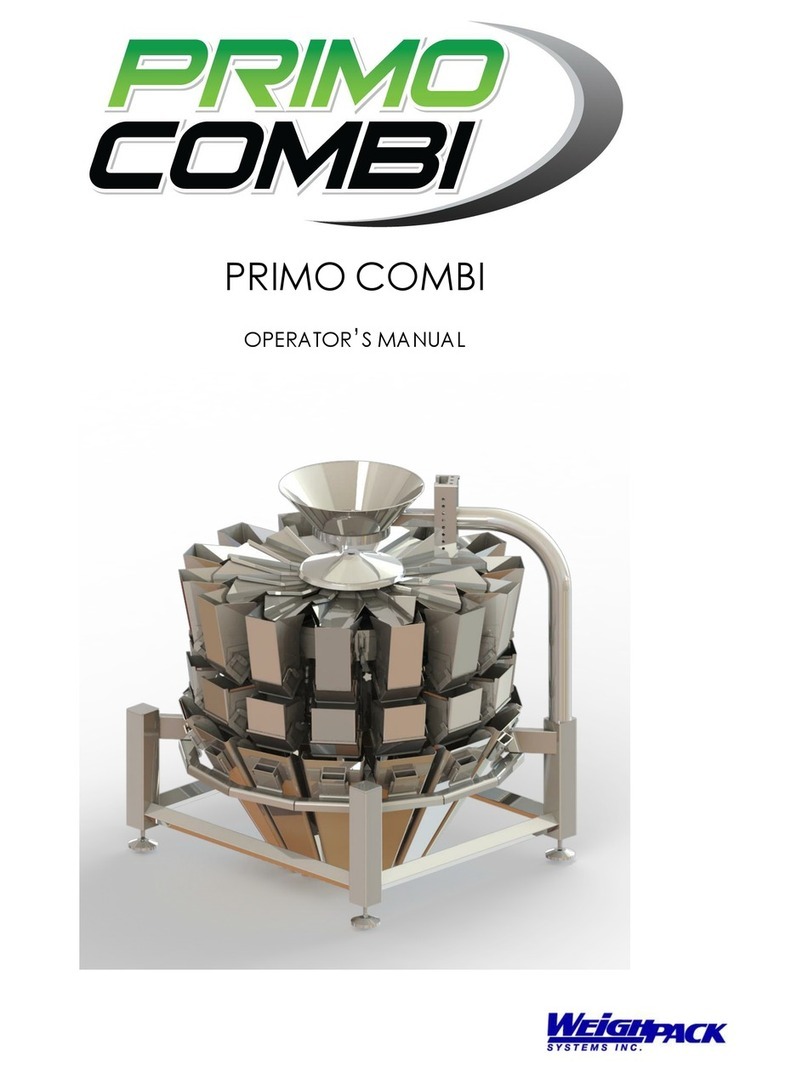 WeighPack Systems PRIMO COMBI Operator's manual WeighPack Systems PRIMO COMBI Operator's manual