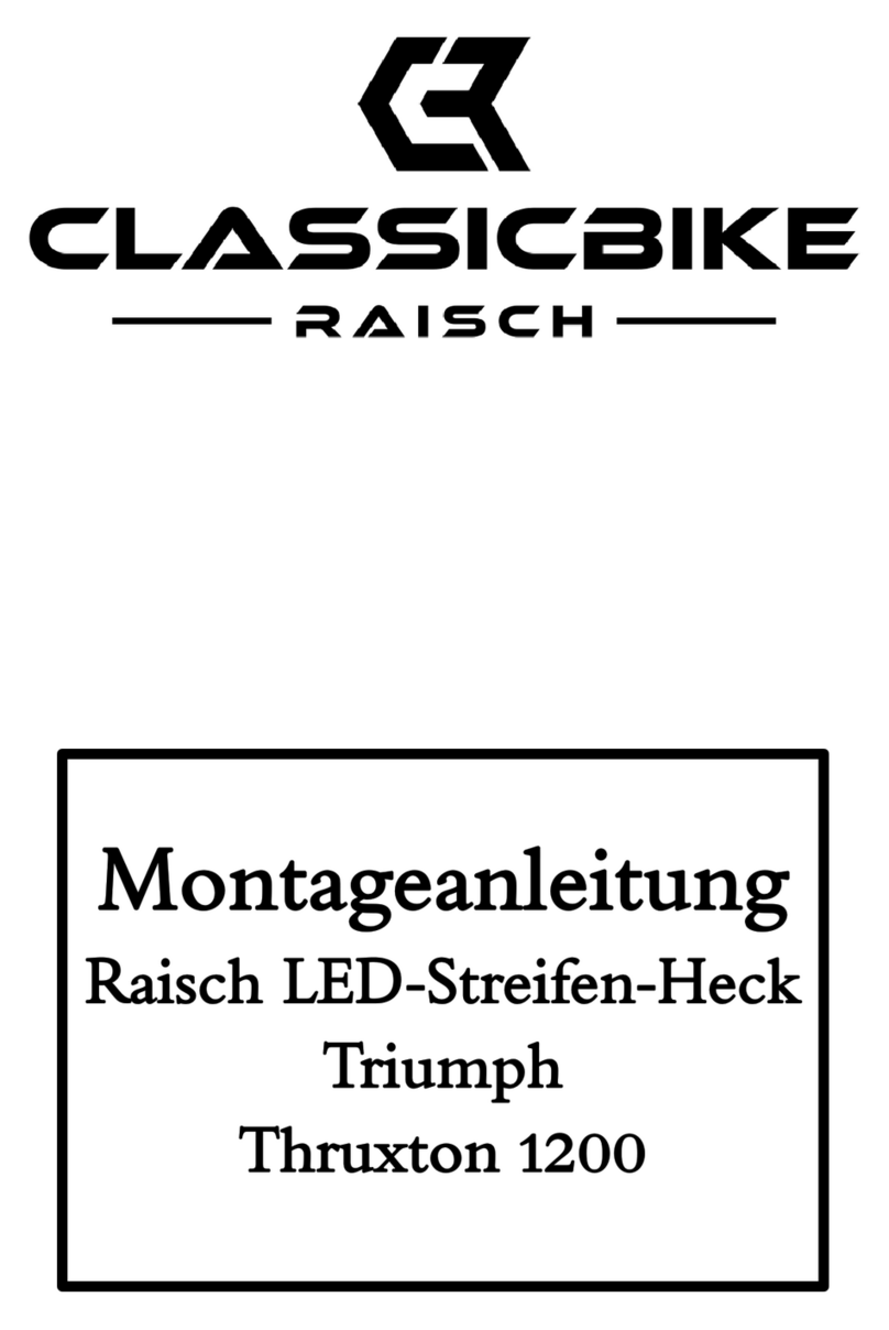 CLASSICBIKE RAISCH Raisch LED-Stripe-Kit Mounting instruction