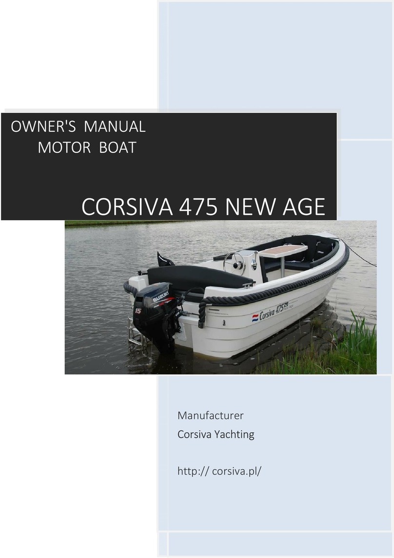 Corsiva Yachting 475 NEW AGE owner's manual Corsiva Yachting 475 NEW AGE owner's manual