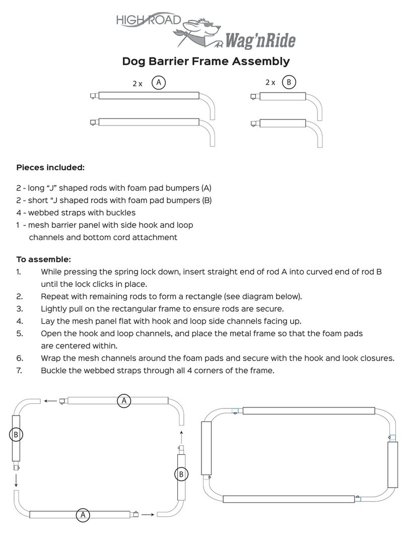 High Road Wag'nRide Dog Barrier Frame Assembly
