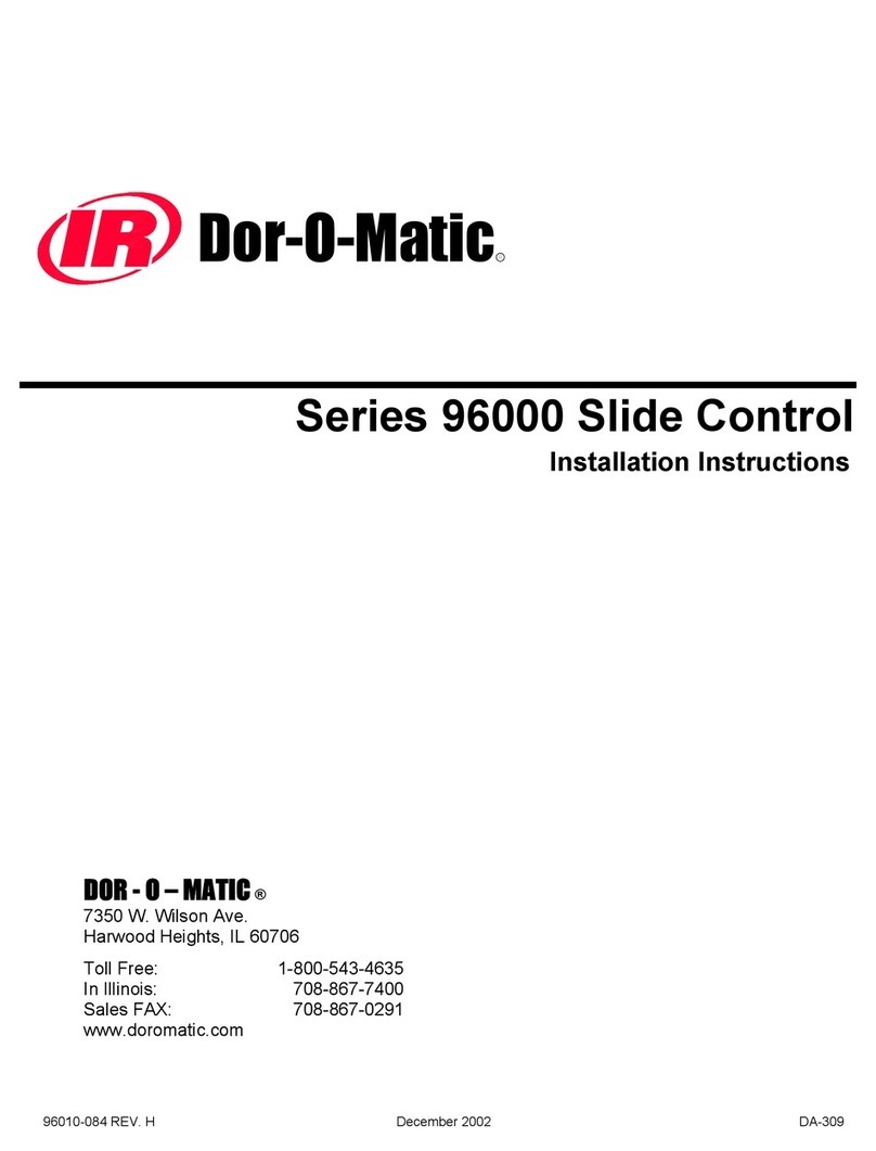 IR Dor-O-Matic 96000 Series installation instructions