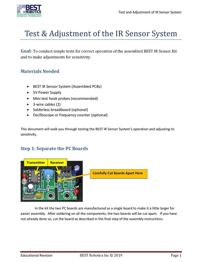 BEST Robotics IR Sensor System manual